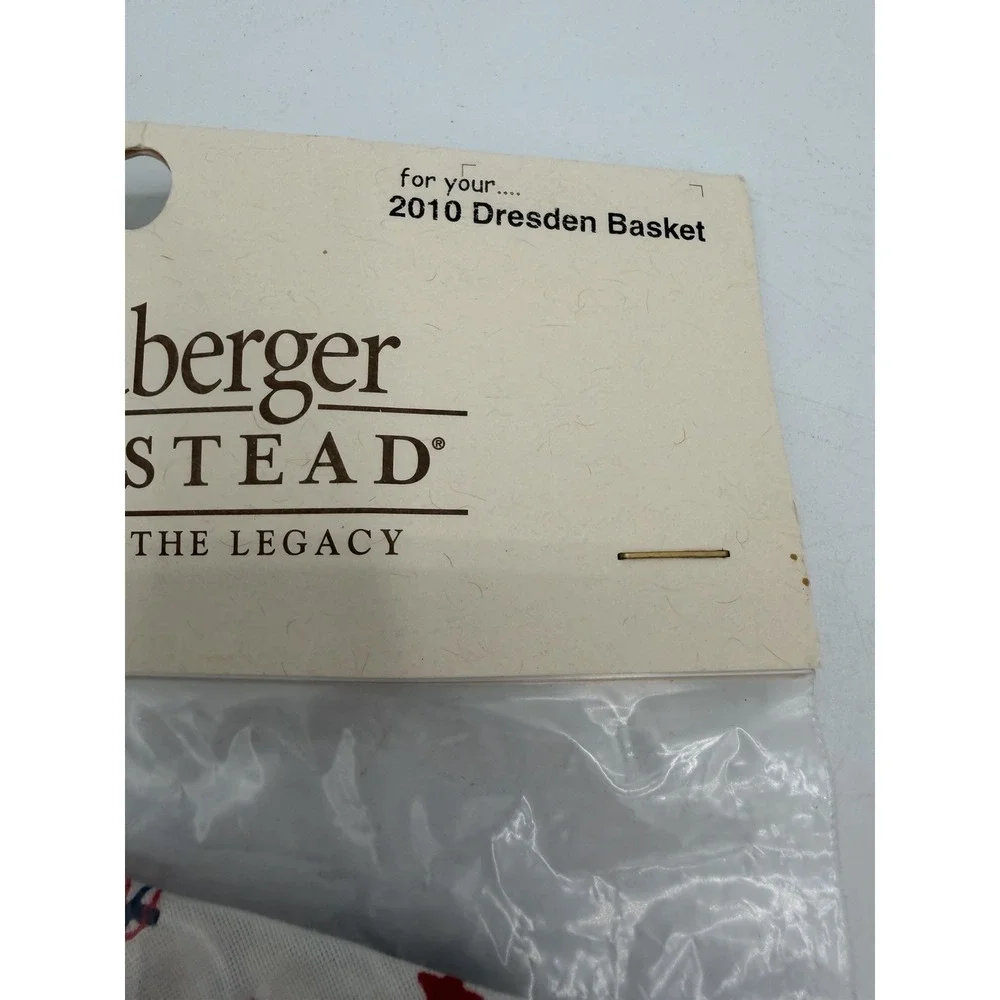 ⚓🧺 Longaberger 2010 Dresden Basket Liner ONLY – Nautical – NIP 🌊✨‎